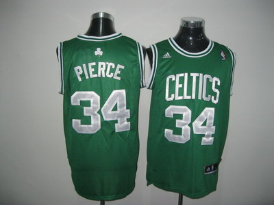  NBA Boston Celtics 34 Paul Pierce Road Green Swingman Jersey